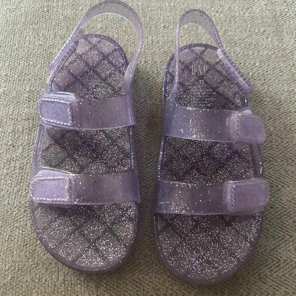 GAP Lavender Glitter Sandals